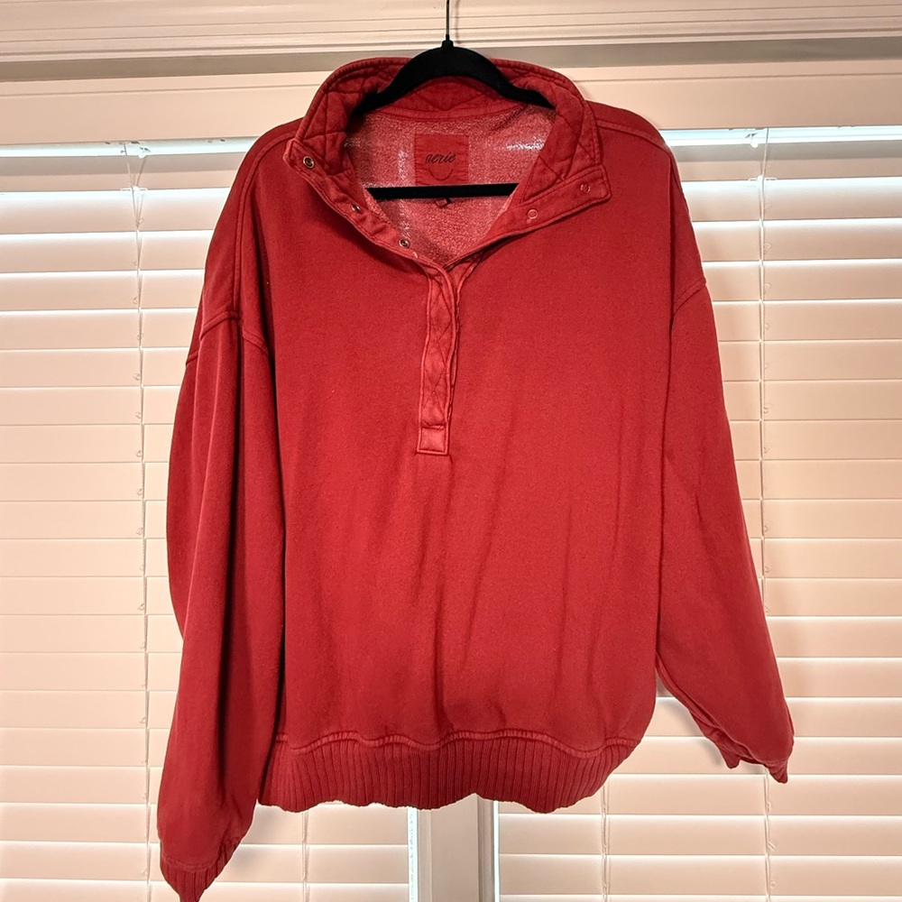 Aerie Oh snap Sweater in goddess (maroon)